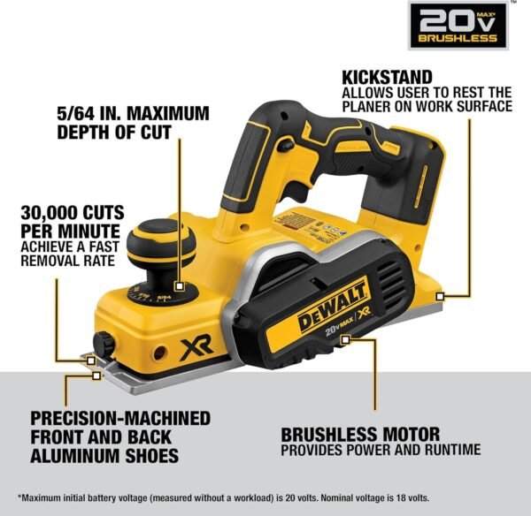 DEWALT Brushless Handheld Planer Review Powerful Tool for Precision and Efficiency