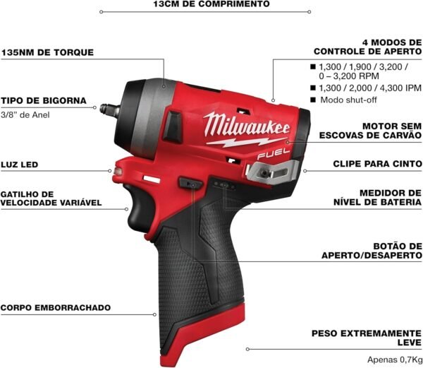 Milwaukee M12 Fuel Cordless Impact Wrench 2554-20 Review Compact Power and Performance