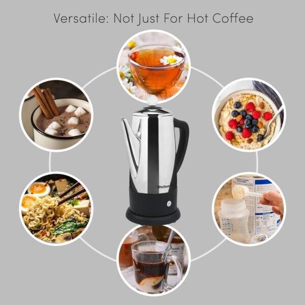 Elite Gourmet EC812 Coffee Percolator Review Best 12-Cup Stainless Steel Brewer for Home Use