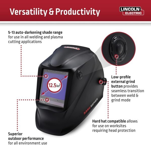 Lincoln Electric VIKING 3350 Welding Helmet Review with 4C Lens Technology Matte Black