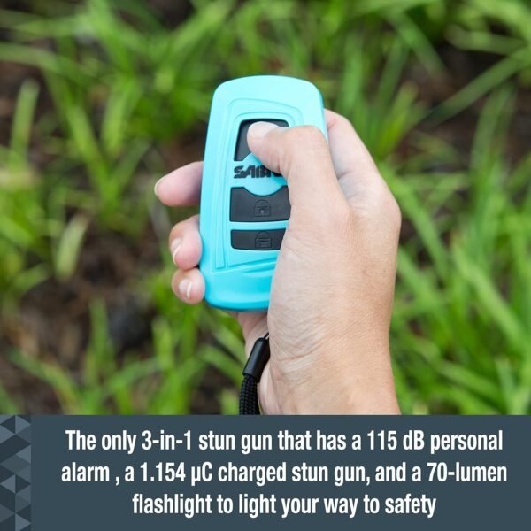 SABRE Stun Gun Review Compact 3-in-1 Safety Tool with Alarm