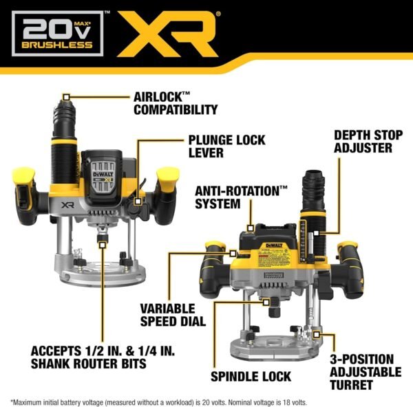 DEWALT 20V MAX XR Plunge Router Review Powerful Cordless Tool for Precision Jobs