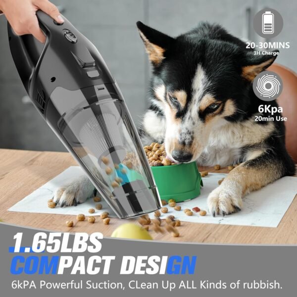 81HepMmFwrL._AC_SL1500_ BSRCO Handheld Vacuum Cordless Review Compact Design with HEPA Filter and USB Charging