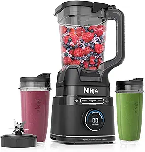 Ninja TB301 Power Blender review featuring BlendSense technology for smoothies and versatile kitchen use