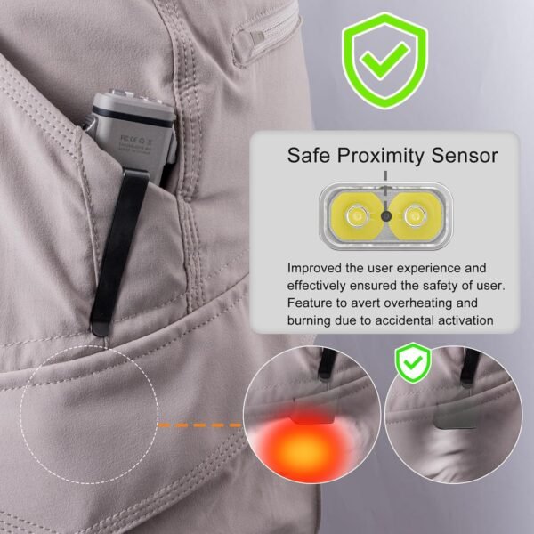 81UIQMFAPbL._AC_SL1500_ RovyVon E30 Tactical Flashlight Review Compact Dual Power System with 2600 Lumen Proximity Sensor