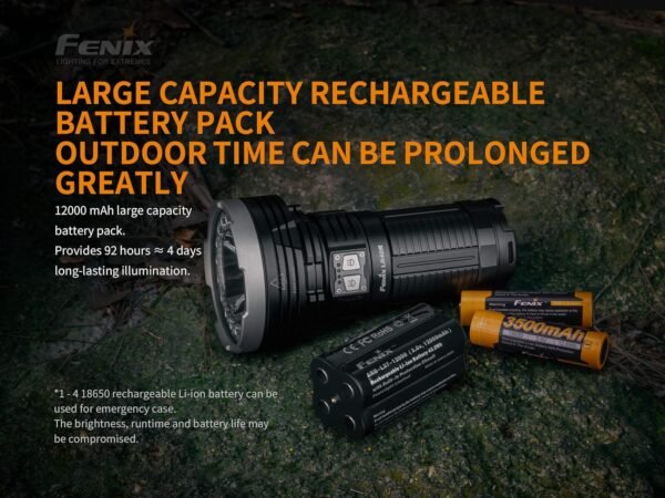 Fenix LR40R Rechargeable Searchlight Review High-Powered Torch for Outdoor Adventures