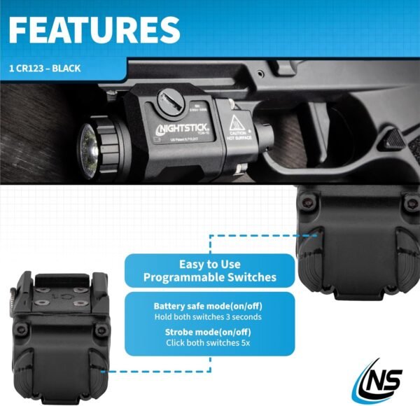 81WcylvuY6L._AC_SL1500_ Nightstick TCM-10 Tactical Flashlight Review 2023 Compact and Reliable Handgun Light