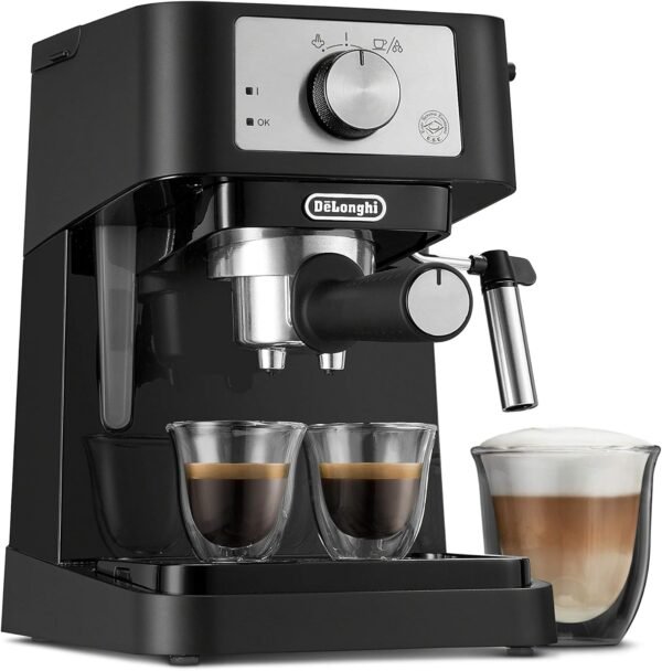 De'Longhi Stilosa Manual Espresso Machine Review Compact Design with 15 Bar Pressure