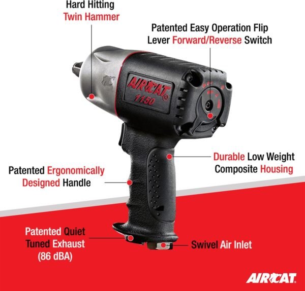 81eiYARIsML._AC_SL1500_ AIRCAT 1150 Impact Wrench Review Powerful and Lightweight Tool for Automotive Repairs