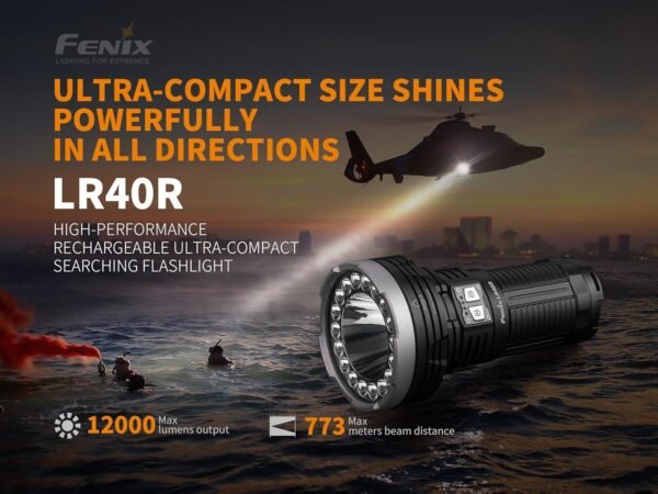 Fenix LR40R Rechargeable Searchlight Review High-Powered Torch for Outdoor Adventures