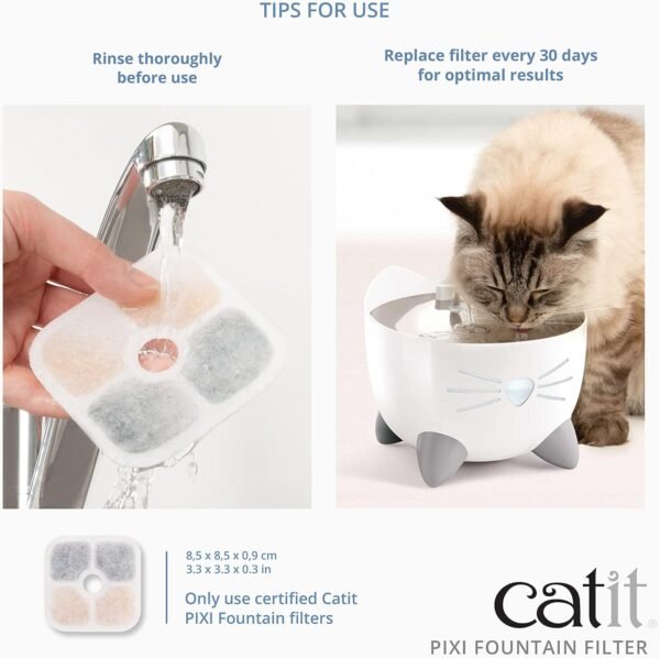 Catit PIXI Cat Drinking Fountain Filter Review 6-Pack for Cleaner Water