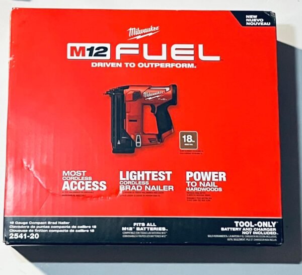 81kUfwZSTL._AC_SL1500_ Milwaukee M12 FUEL 18-Gauge Brad Nailer Review Lightweight Cordless Power Tool for Precision