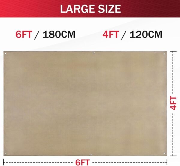 Review of Kanhiro Welding Blanket 4x6 ft Heavy Duty Fiberglass Durability