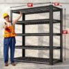 REIBII garage shelving review heavy duty adjustable metal shelves 3000lbs storage unit