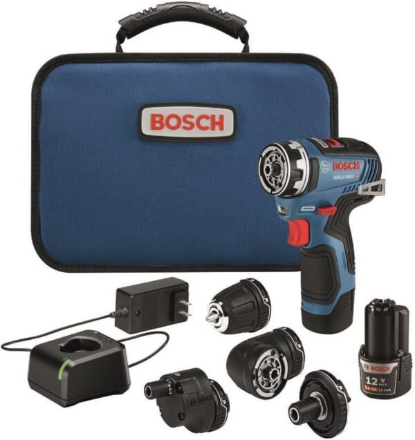 Bosch GSR12V-300FCB22 Drill Driver Review Compact 5-in-1 Flexiclick System