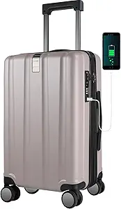 KROSER Carry On Luggage Review Durable 20 Inch Spinner Suitcase with USB Port