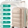 71-4UgK36sL._AC_SL1500_ BAGSMART Carry On Luggage Review Durable 20 Inch Hard Shell Spinner Suitcase