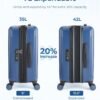 712RIY4hZ0L._AC_SL1500_ BAGSMART Carry On Luggage Review Expanding Airline Approved 20 Inch Spinner Suitcase