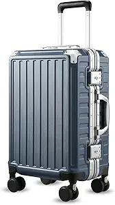 71MFag42YrL.__AC_SX300_SY300_QL70_FMwebp_ LUGGEX Carry On Luggage 8010-NV20 Review Unzippable Hard Shell Spinner Suitcase Experience