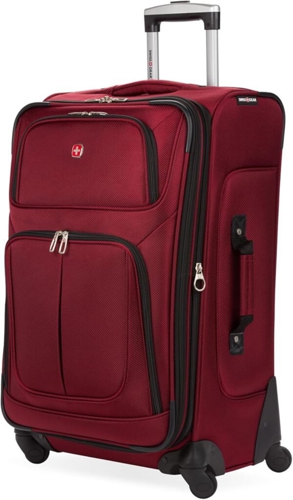 71SlUt0Hi4L._AC_SL1500_ SwissGear Sion Softside Expandable Luggage Review Best Checked Medium Suitcase for Travel