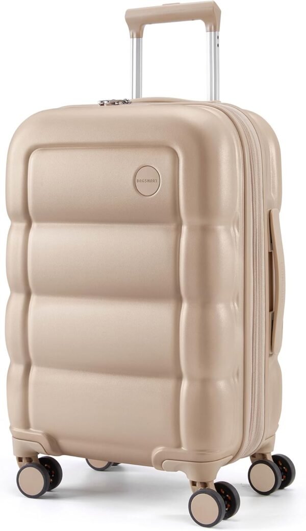 71TvGFipwQL._AC_SL1500_ BAGSMART Carry On Luggage Review Durable 20 Inch Hard Shell Spinner Suitcase