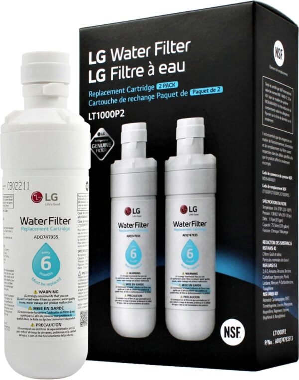 LG LT1000P2 Refrigerator Water Filter Review Cleaner Fresher Ice Taste Guaranteed