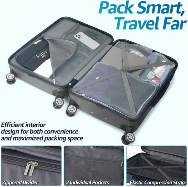 71bKsXBtZvL._AC_SL1500_ 20 Inch Carry-On Luggage Review GOODLUG Durable TSA Lock Spinner Wheels