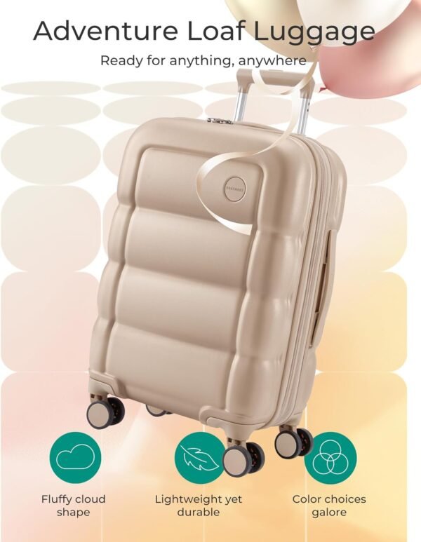 71dyhp7j6DL._AC_SL1500_ BAGSMART Carry On Luggage Review Durable 20 Inch Hard Shell Spinner Suitcase