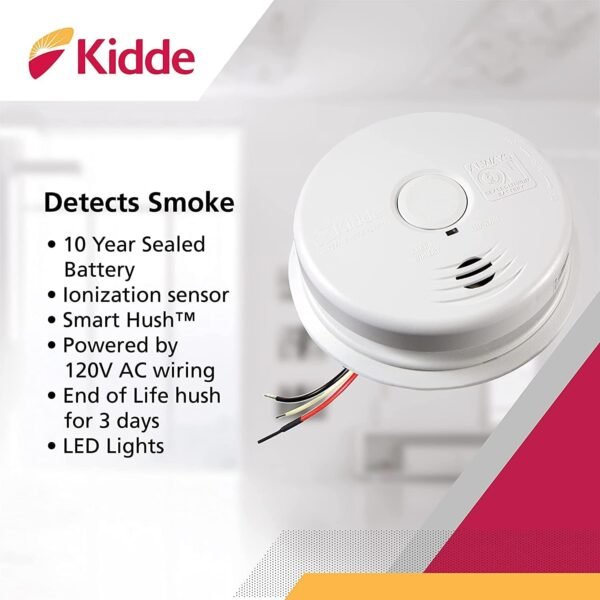 Kidde Hardwired Smoke Detector Review 10-Year Battery Backup and Interconnect Features