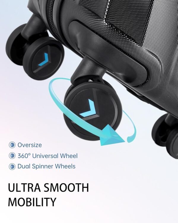 816FEmdJjiL._AC_SL1500_ BAGSMART Carry On Luggage Review Lightweight 20 Inch Spinner Suitcase Durability Tested