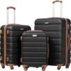 818miQalyUL._AC_SL1500_ Coolife Luggage 3 Piece Set Review Lightweight Durable Spinner Suitcase TSA Lock