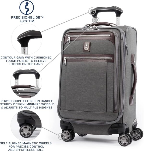 81SX28TOWvL._AC_SL1500_ Travelpro Platinum Elite Carry On Luggage Review Ultimate Expandable Spinner Suitcase