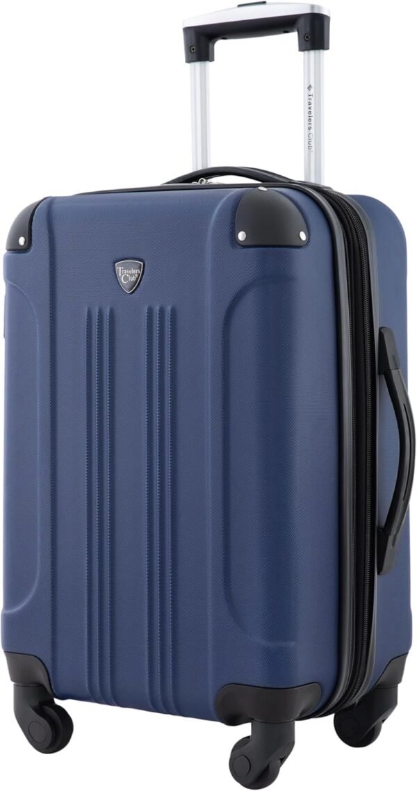81YXYMomLnL._AC_SL1500_ Travelers Club Chicago Hardside Expandable Carry-On Luggage Review and Features
